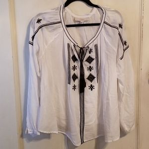 Loft by Anne Taylor Gauze Tunic